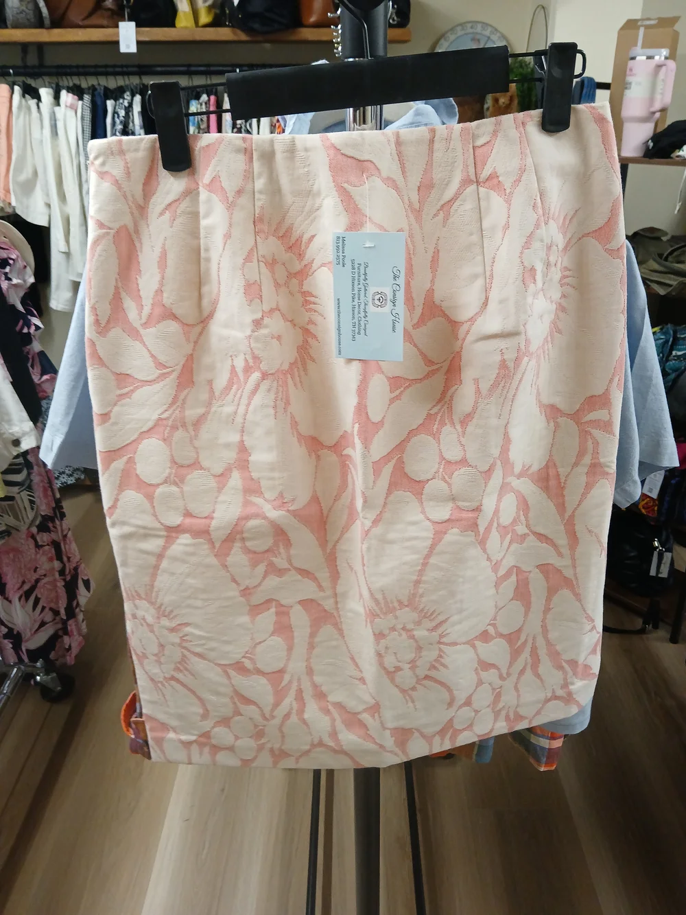 J. Crew Blush and Cream Floral Pencil Skirt - Picture 2 of 3